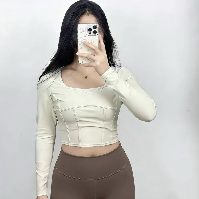 National Special Offer Lululemon Waist-Seamed Nuiu Women's Waist-Seam Long-Sleeve T-Shirt