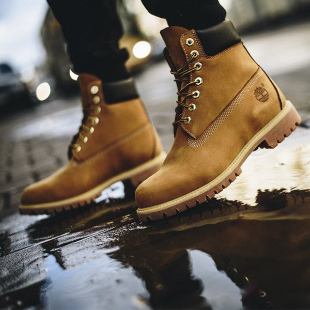 Spree Timberland classic waterproof rhubarb boots ນອກສໍາລັບຜູ້ຊາຍແລະແມ່ຍິງ 10361/10061