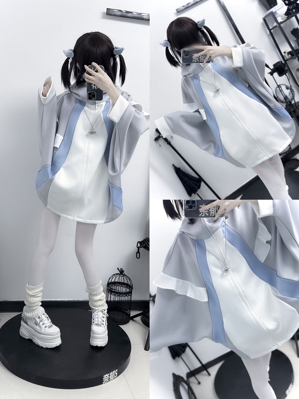 Stelo｜Manta Ray Jacket in Stock｜Original Design Batwing Sleeve Aqua System Angelic Vibe Autumn and Winter Loose Fit