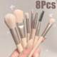 8PcsProfessionalMakeupBrushesSetCosmeticPowderEyeSha