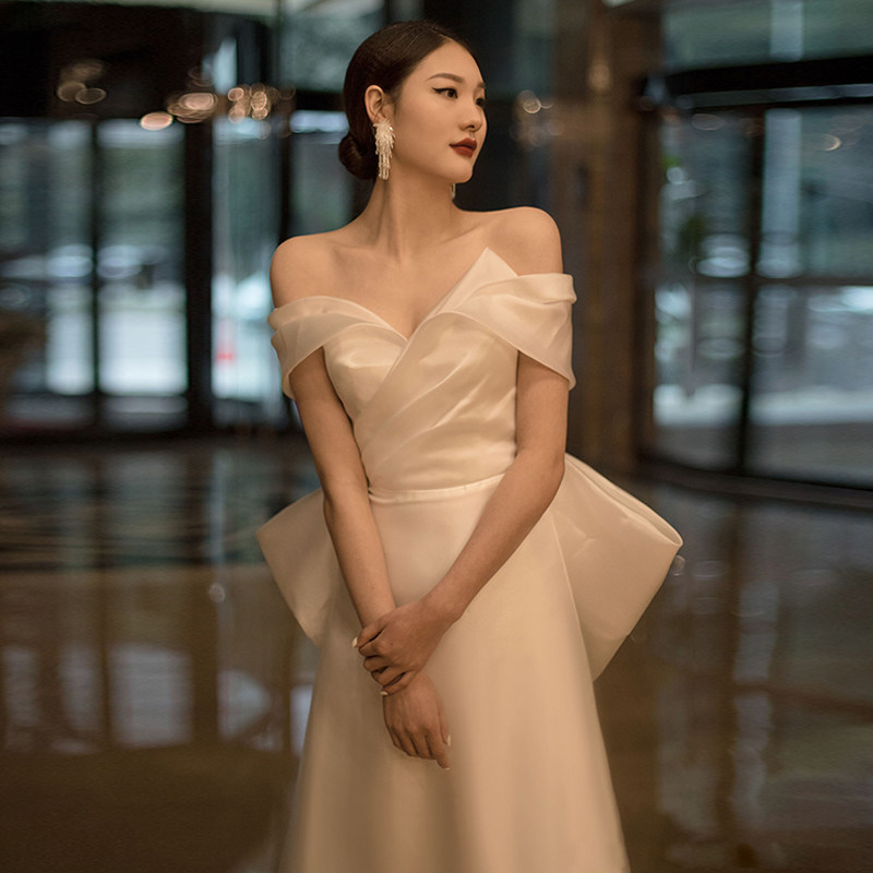 Sexy wedding dress, fitted elegant brace with bow, evening dress, french style, open shoulders, Sexy wedding dress, fitted elegant brace with bow, evening dress, french style, open shoulders,