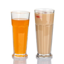 Colin Cup Gibraltar Cup Octagonal Cup Thickened Transparent Glass Juice Cup Water Cup Thickened Pizza Hut Milk Tea Cup