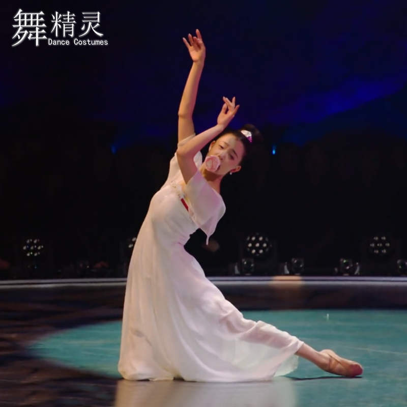 Classical Dance, Han and Tang Dynasties Dance Performance Costumes, Huajiangyi's Same Style, Long Acacia Dance Costumes, Gauze Skirts, Elegant Long Skirts, Han Dynasty Women