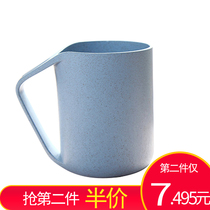 Ogman Wheat Straw Plastic Cup Personality Mug Home Couple Creative Simple Summer Students Large Capacity