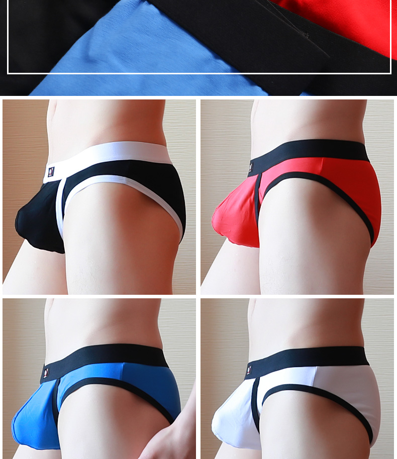 3 viên đạn được phân tách đồ lót nam quần lót nam tóm tắt cotton quần short nam eo thấp thời trang thanh niên quần lót nữ cạp cao