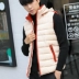 Vest nam mùa thu đông thanh niên nam dày trùm đầu Phiên bản Hàn Quốc áo ba lỗ tập gym Áo vest cotton