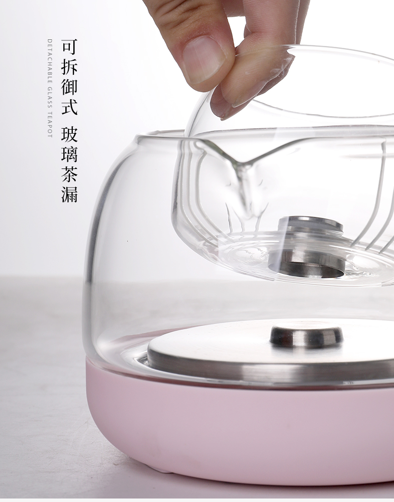 Mud seal glass boiled tea ware suit small tea stove'm curing pot steaming pot steam electric TaoLu automatic household