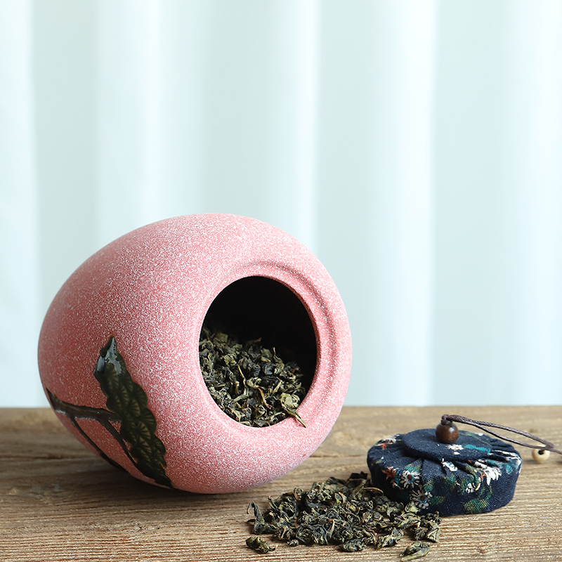 Mud seal on the loose tea pot ceramic seal home fashion creative move big POTS of pu - erh tea packaging moistureproof