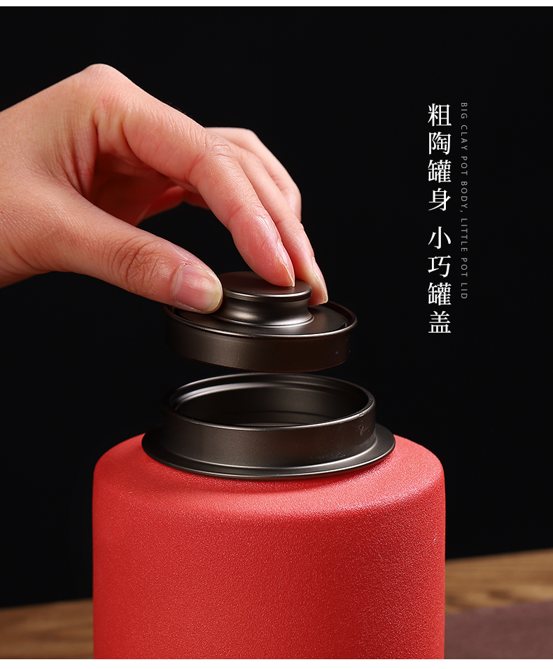 Ceramic mud seal caddy fixings household seal pot pu large POTS kung fu tea tea accessories POTS