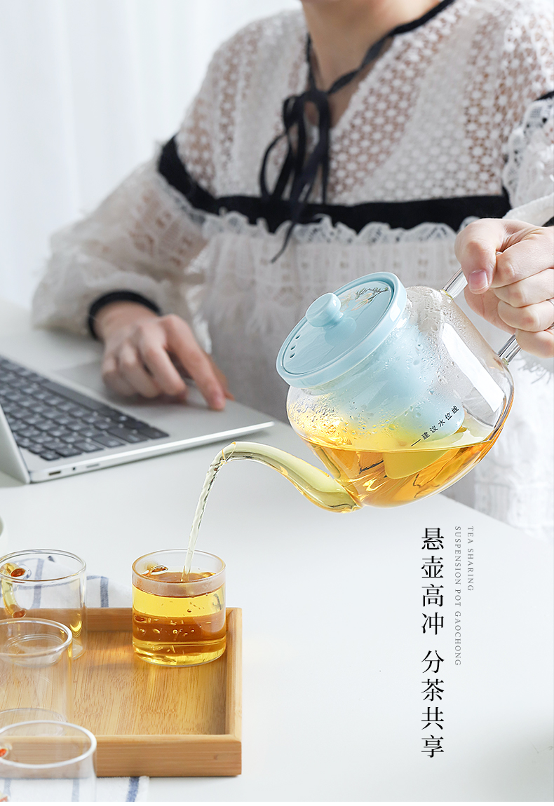 Mud seal electric cooking TaoLu teapot household refractory glass flower pot'm teapot.mute boiled tea, small tea stove