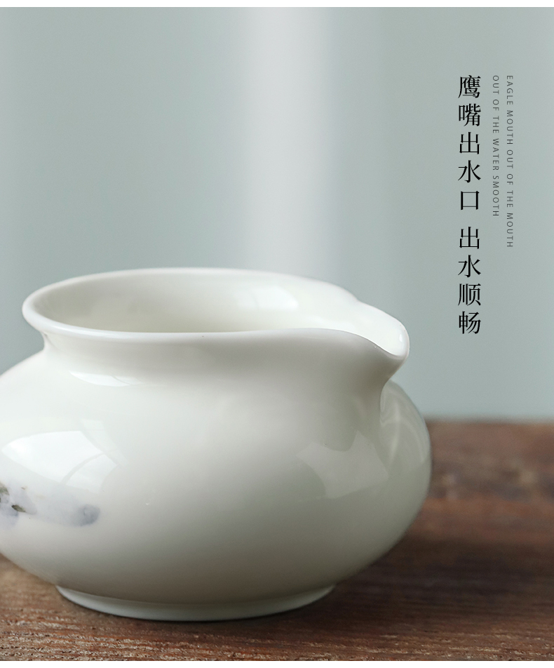 Mud printing ceramic fair keller hand - made) points of tea ware kung fu tea tea taking with zero tea sea fair cup of tea