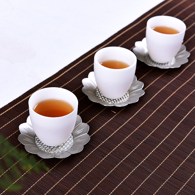 Jade porcelain dehua hand personal single cup white porcelain kung fu tea set fragrance - smelling cup ceramic cups master tea cups