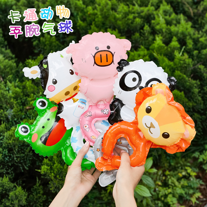 Cartoon Wrist Balloons, Student Festival Decoration Props, Balloons for Street Stalls, Small Gifts, Cute Animal Aluminum Foil Balloons Cartoon Wrist Balloons, Student Festival Decoration Props, Balloons for Street Stalls, Small Gifts, Cute Animal Aluminum Foil Balloons