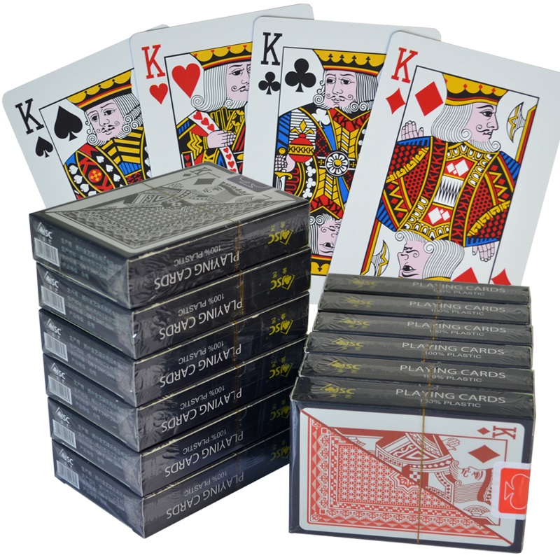 Plastic pvc playing card bridge waterproof washable Texas hold'em wear-resistant practical personality fighting landlord playing card
