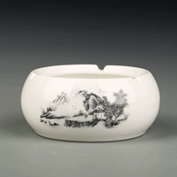 Нефритовая фарфоровая пепельница (чернила ландшафт)