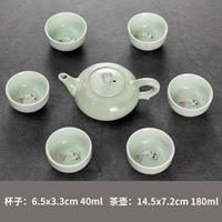 Заварочный чайник, чайный сервиз, карп