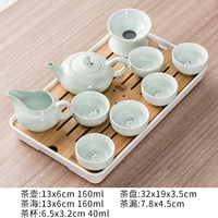 Заварочный чайник, прямоугольный чайный сервиз, карп, длина миди