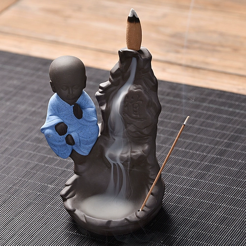 Плавная ладанная горелка Альпийская водяная керамика творческая монашка дома спальня украшения ладан дорогой, ладан, линия сандалового дерева Кайни, ладан -дом