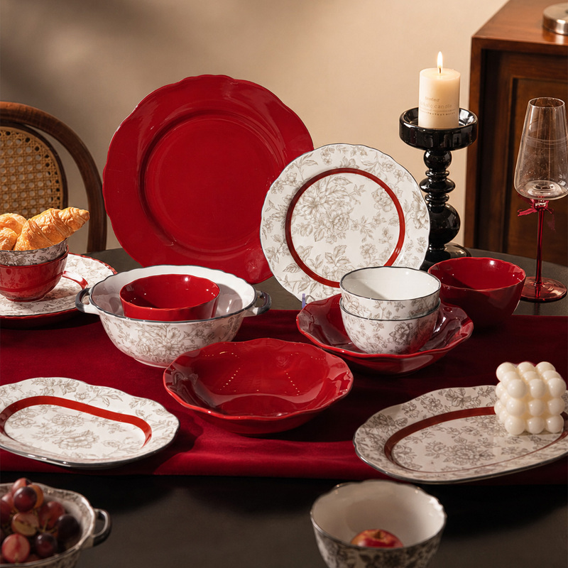 Newlywed Wedding and Engagement Gifts for the Newlyweds, Underglaze Color Tableware Set, Housewarming Bowl and Plate Set, Home Gift Box Newlywed Wedding and Engagement Gifts for the Newlyweds, Underglaze Color Tableware Set, Housewarming Bowl and Plate Set, Home Gift Box