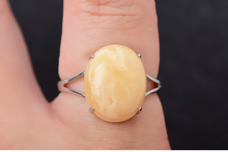 S925 sterling bạc nhẫn trống hỗ trợ hỗ trợ nhẫn 5 * 7 6 * 8 8 * 12 11 * 14 Cài đặt nhẫn nhẫn bạch kim trực tiếp - Nhẫn nhẫn