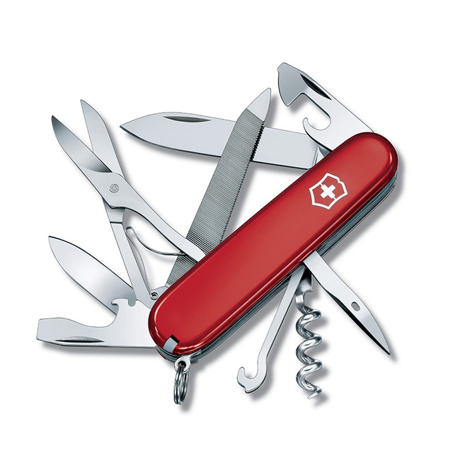 Victorinox Swiss Army Knife Mountaineer 91mm Military Knife Outdoor Knife Multi-Function Tool Authentic Swiss Sergeant's Knife