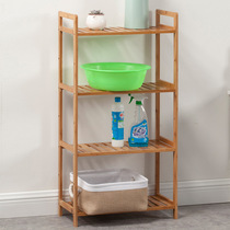 Nanzhu toilet bathroom triangle shelf corner washbasin shelf landing solid wood multi-layer toilet storage rack