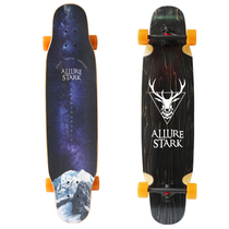 A deer skateboard professional longboard custom brush street walk dancing dance board flat flower all-round board bamboo wood glass fiber