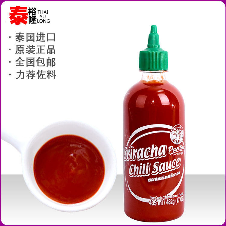 Original Thai is Lachine chili sauce sweet and spicy sauce PantheNovartis imports low-fat Thai style garlic sauce 482g