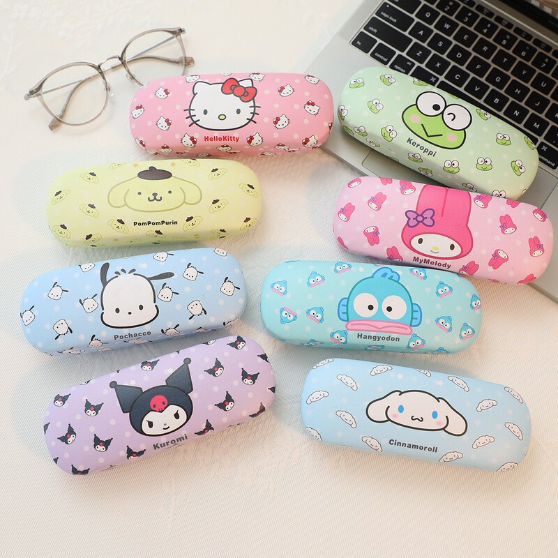 New Cartoon Multi-Picture Portable Glasses Case Pu Anti-Pressure and Scratch-Resistant Coolomi Student Myopia Glasses Case Storage Box