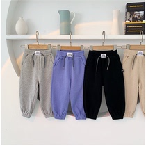 Sensation Chen Chen Ma boy pants Autumn New handsome fashionable pants Children Baby wild loose leg pants