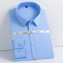 Mens spring long sleeve shirt Fashion business mens shirt Bamboo fiber cotton stretch slim fit color multi-ying mens shirt