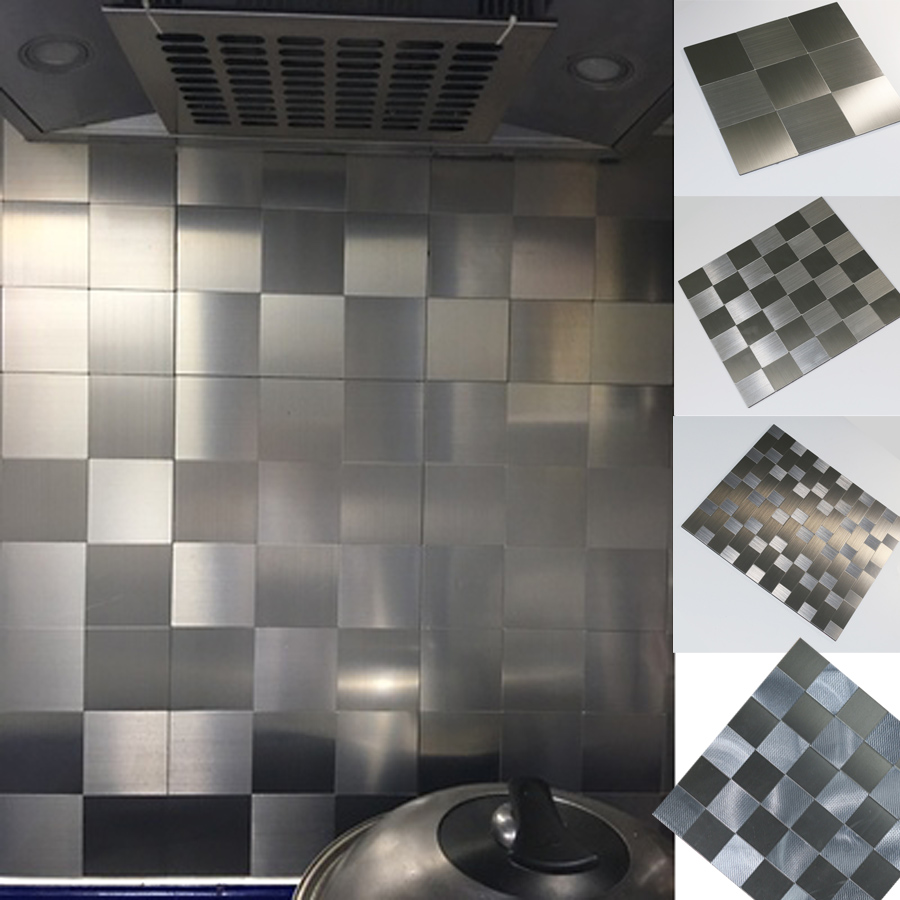 Kitchen oil-proof wall stickers powder room waterproof stickers TV sofa bar background wall decoration mosaic tile stickers