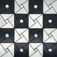 Черное треугольное серебро+черная битва