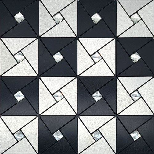 Мозаика, самоклеющаяся стеклянная металлическая наклейка на стену, цвет, европейский стиль