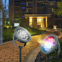 Colorful underground lights LED outdoor waterproof tree lights Landscape lawn lights 12w18w24w36w green garden lights