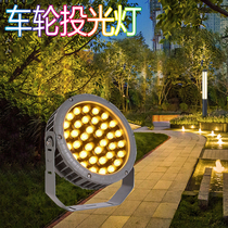 LED Shooting Tree Light Outdoor Waterproof Led Garden Forest Green Courtyard Light Colored Casting Lights Seven Colorful Photos of Lanterns View Lights