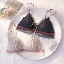 French blessedette lace maiden breathable comfort thin cup no underwire beauty back bra non-bump lingerie set
