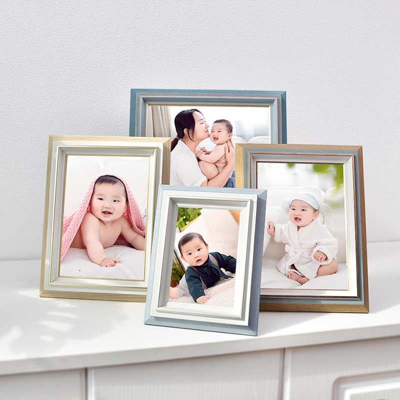 Custom photo washing plus photo frame wall decoration creative diy handmade photo album frame table 5 inches 6 inches 7 inches A4 inches