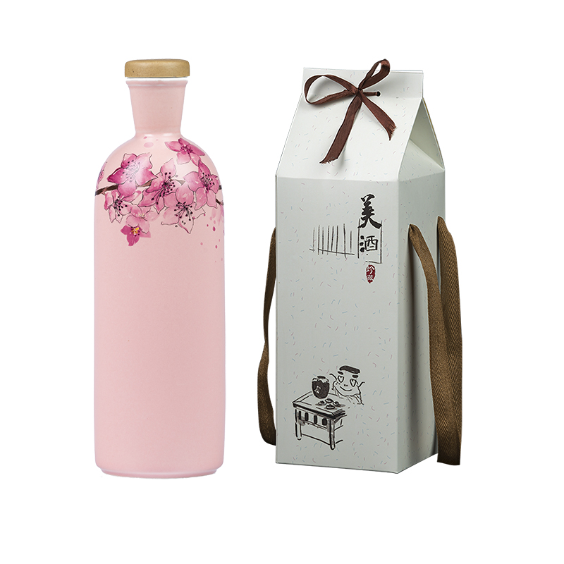 Jingdezhen ceramic creative an empty bottle bottles household archaize hip flask little jars liquor bottle a kilo