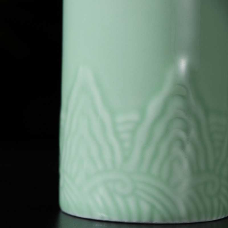 The jingdezhen ceramic jars in a jin to household antique green glaze white wine wine bottle sealed bottles empty wine bottle bag in The mail