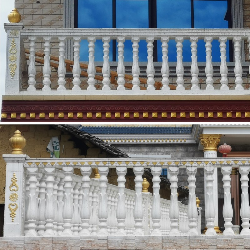 Roman column mold balcony guardrail model building with exterior wall railing villa cement cast-in-place fence mold European style