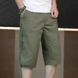 Летние хлопковые штаны для отдыха, дизайнерские шорты, размер, тренд сезона, на шнурках