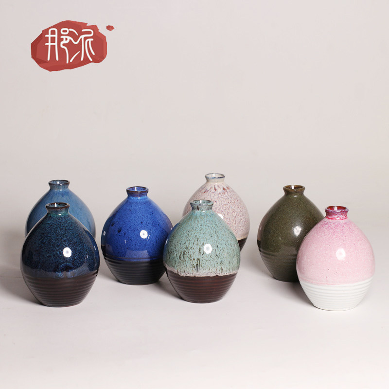 Japanese-style Japanese-style mini jug clay pottery wine jar 1 catty white wine empty bottle ceramic small wine bottle 500ML boutique