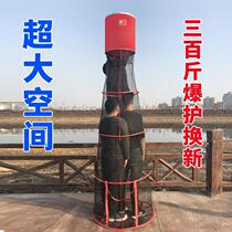Special fish protection for big fish Large extra large flared raft fishing households big belly anti-hanging bottom giant fishing net pocket large object