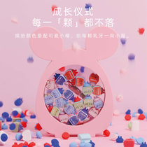 Childrens baby tooth memorial box Male and female childrens teeth fetal hair storage storage box Baby change tooth collection box