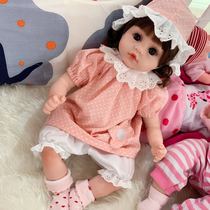 Simulation doll toy Baby girl soft silicone Full soft rubber doll Realistic talking fake doll