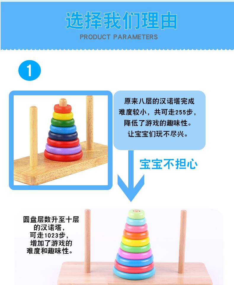 Trò chơi vượt qua Hanota River Tower 10 tầng lớn dành cho trẻ em Học sinh trưởng thành Câu đố Đồ chơi xây dựng đồ chơi trí tuệ