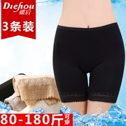 3 quần an toàn chống chiếu sáng nữ sinh ren chất liệu cotton băng lụa cỡ lớn bảo hiểm quần short legging mặc mùa hè