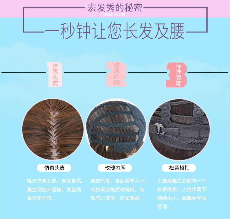 Perruque Les cheveux longs - Ref 2610255 Image 12