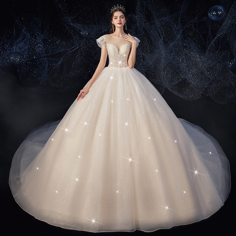 Summer wedding dress, french style, 2021 collection Summer wedding dress, french style, 2021 collection